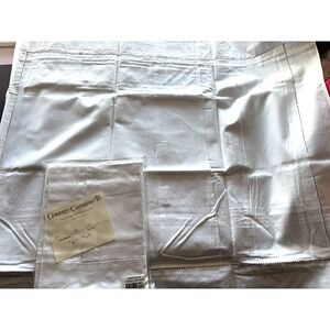 Vtg Country Curtains Stockbridge MA Pillow Sham LOT of 2 NIP White 100% Cotton